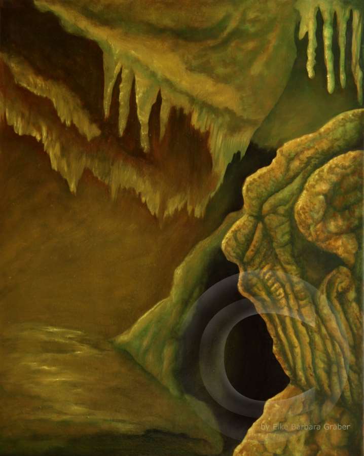 Höhle 1 (Cave 1) - Leinwand (canvas), 40x50cm, 2009