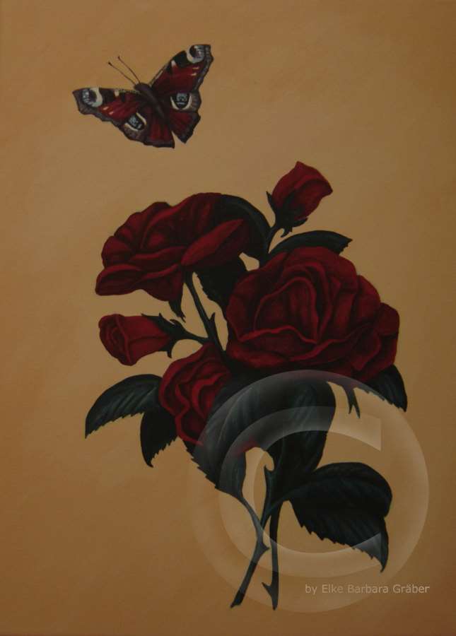 Rosen 1 (Roses 1) - Leinwand (canvas), 30x40cm, 2007